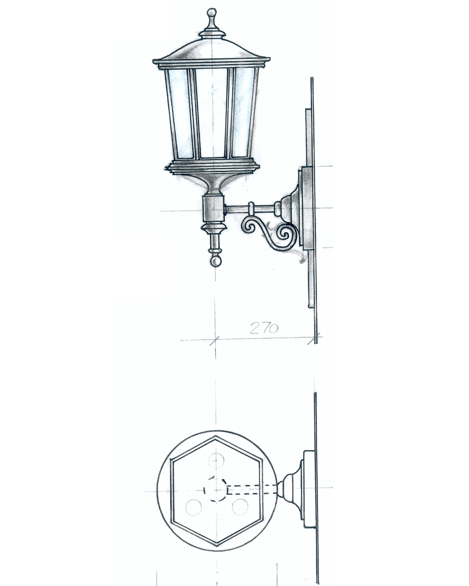 Hand-drawn plate from the FD.STIL workshop archive