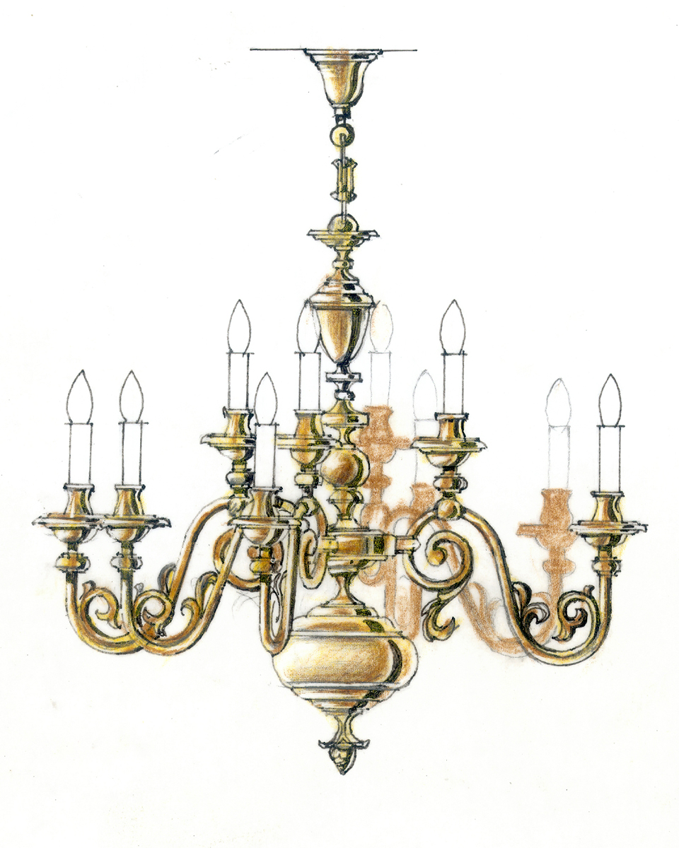 Hand-drawn plate from the FD.STIL workshop archive