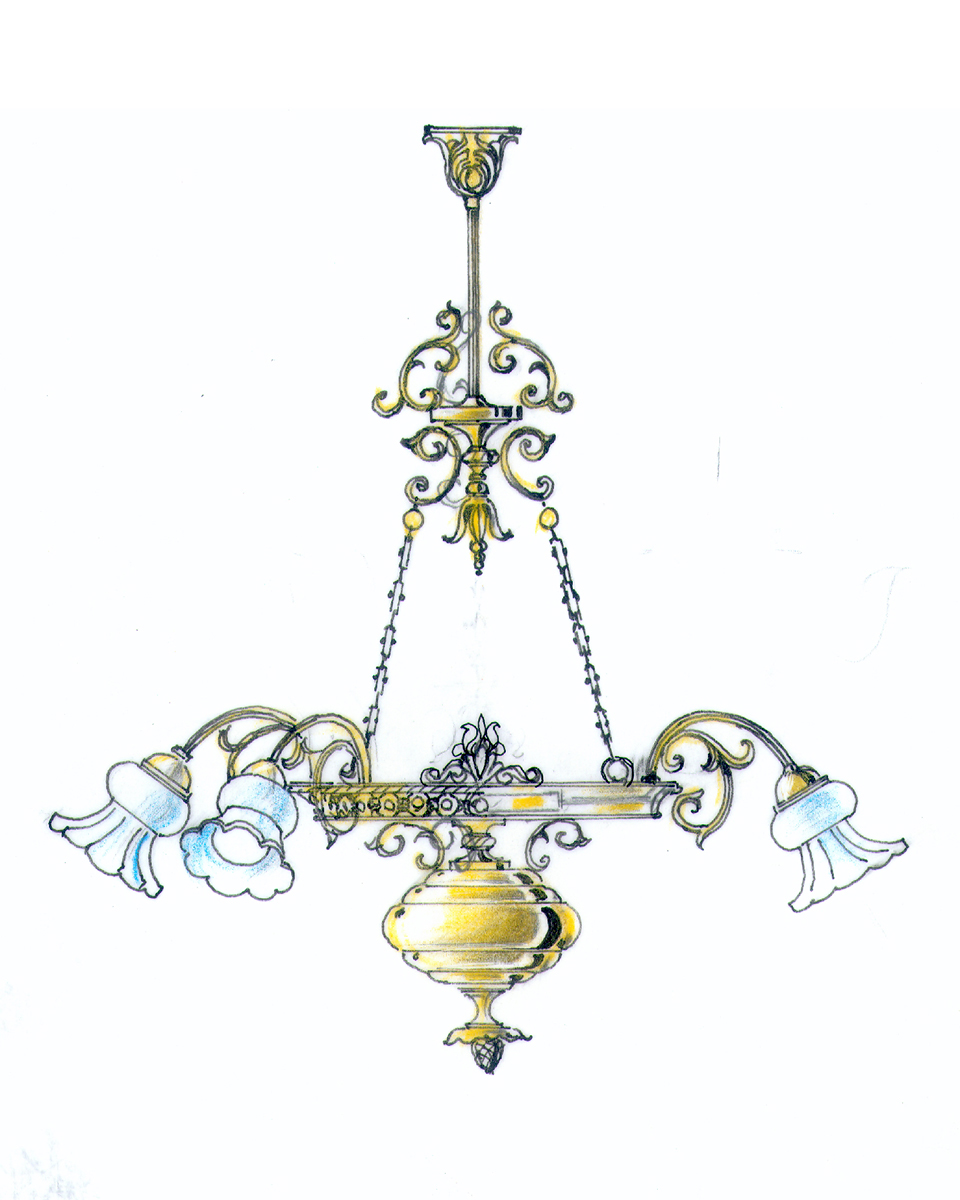Hand-drawn plate from the FD.STIL workshop archive