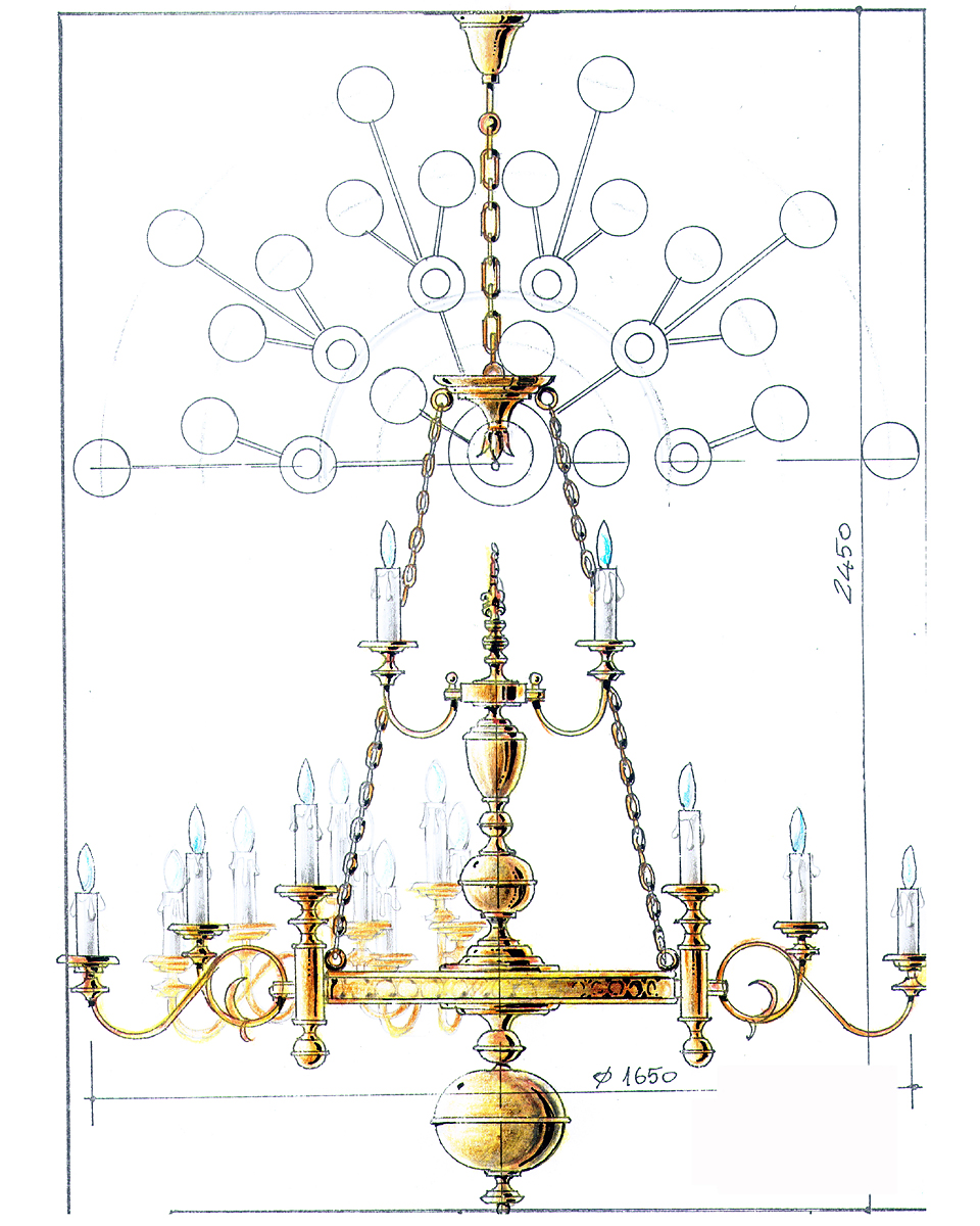 Hand-drawn plate from the FD.STIL workshop archive