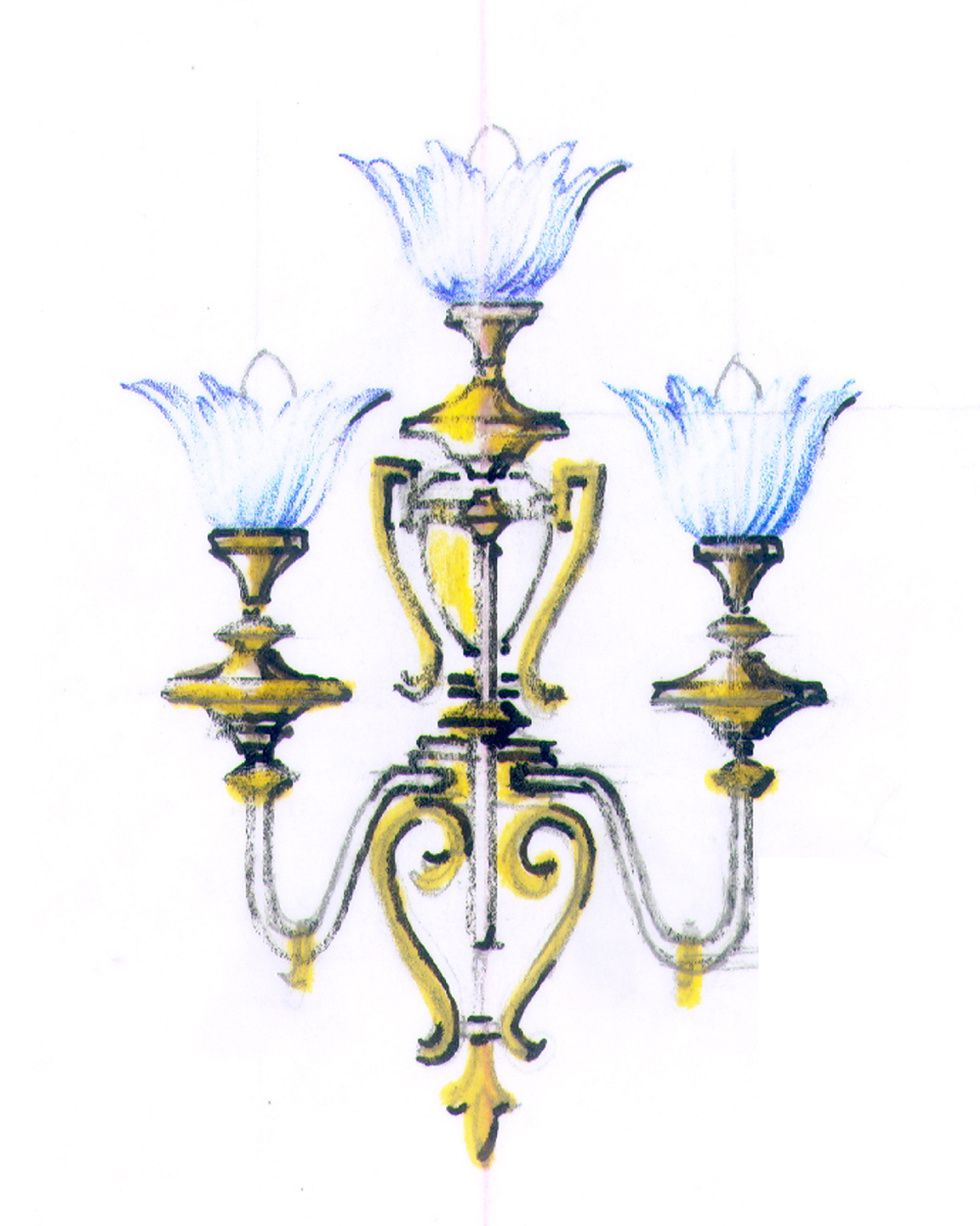 Hand-drawn plate from the FD.STIL workshop archive
